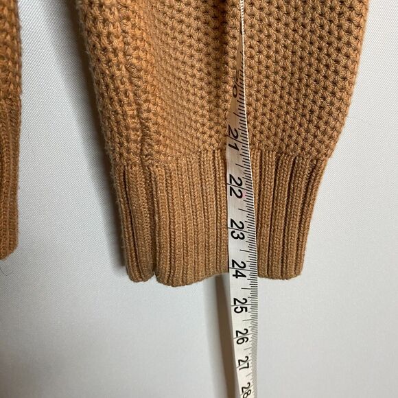 Tommy Hilfiger Tan Knit Sweater Pima-Cotton Merino-Wool Shawl-Collar Mens XL - Picture 6 of 10